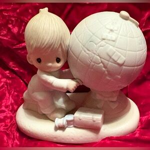 Vintage Precious Moment’s “Jesus Is The Answer” 1978 E1381 Johnathan and David